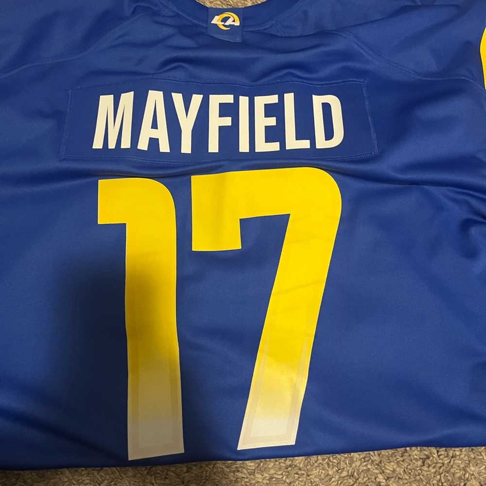 Nike Blue and Yellow Men's Jersey